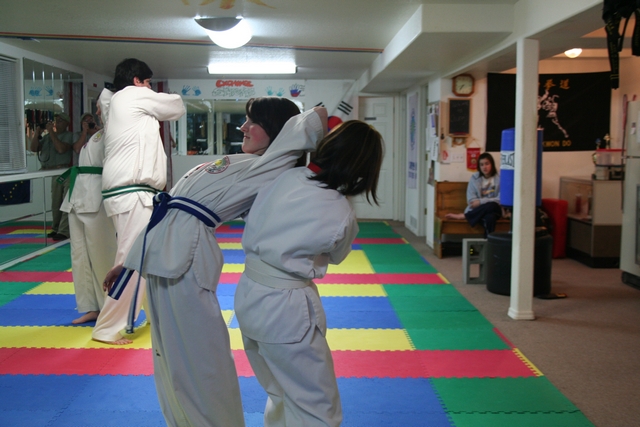 Sumire demonstrates self-defense